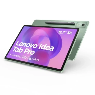 Image de Lenovo Idea Tab Pro Tablette 12,7&quot; 3K (MediaTek Dimensity 8300, 8 Go de RAM, 256 UFS 4.0, 144 Hz, Wi Fi 6E, Bluetooth 5.3, Android 14), Vert + Stylet