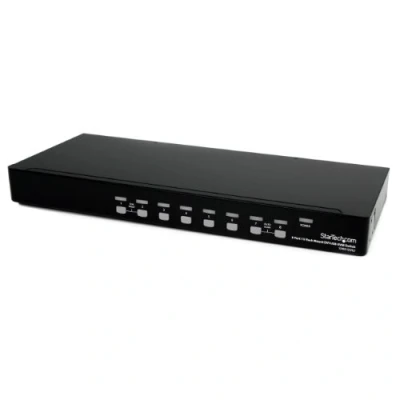 Image de StarTech.com Switch KVM DVI Commutateur USB 8 Ports à Montage en Rack 1U (SV831DVIU)