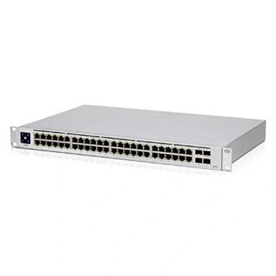Image de Ubiquiti Networks UniFi USW 48 POE commutateur réseau Connexion Ethernet, supportant l&#039;alimentation via ce port (PoE) Acier inoxydable