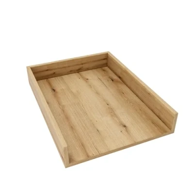 Image de regalik Plan à Langer Universal, Extension pour Commode de Largeur Variable, Amovible, avec Façades Droites, Chêne, Matériau ABS 1 mm, 72 cm x 54