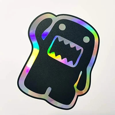 Image de Folien Zentrum 2 autocollants Domo Kun Oilslick noir 10,5 x 12 cm Autocollant de qualité supérieure pour tuning automobile OEM &amp; JDM amusant voiture Fabriqué en Allemagne