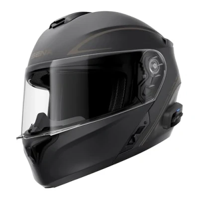 Image de Sena Outrush R Casque de Moto Bluetooth modulable avec système intercom (Noir, S)