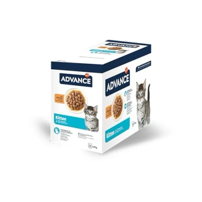 Image de Advance Nourriture Humide pour Chatons Au Poulet Multipack 12 x 85g