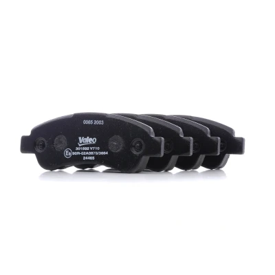 Image de VALEO 301892 Jeu de plaquettes frein FIRST Essieu arrière contact signal d&#039;usure exclu sans tôle anti bruit