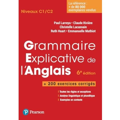 Image de Grammaire explicative de l&#039;anglais 6e édition + exercices corrigés (Broché)