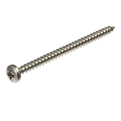 Image de SECCARO Lot de 150 vis à bois tête bombée 4 x 60 mm en acier inoxydable V2A VA A2 avec filetage complet, cruciforme/PZ