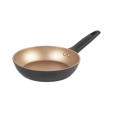 Image de Russell Hobbs RH01665BEU7 Opulence Collection 20 cm Poêle à Frire Antiadhésive, Revêtement Antiadhésif Durable, Sans PFOA, Compatible Plaques Induction et Ustensiles Métalliques, Noir/Or