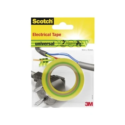 Image de 3M Scotch Ruban Electrique 10 m x 15 mm Jaune/Vert
