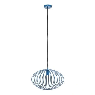 Image de Lindby Suspension Maivi à intensité variable (Moderne) en Bleu Métal e. a. pour Salon &amp; Salle manger (1 lampe,à E27), Luminaire, Lampe Plafond, Luminaire Plafonnier, Suspendue