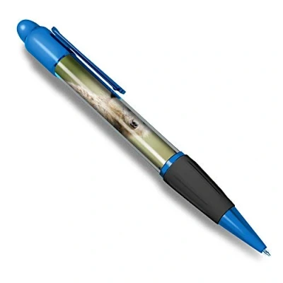 Image de 1 stylo à bille bleu (encre noire) Petits animaux mignons suricates Mongoose #8554