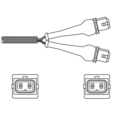Image de DELPHI ES20244 12B1 Sonde lambda planaire, chauffé PEUGEOT: 205 II 3/5 portes, Cabriolet, 309 portes
