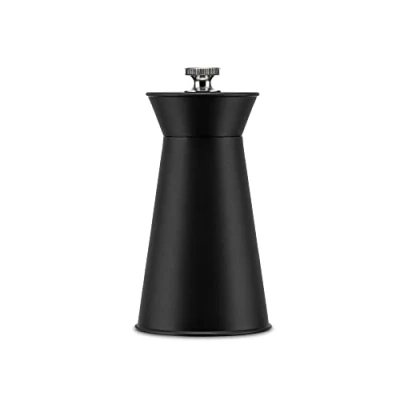 Image de Alessi Ajm09 B Pépé Le Moko Moulin à Poivre en Pa avec Pommeau de Réglage Acier Inoxydable 18/10, Noir