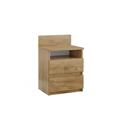 Image de Vicco Table de Chevet Monty, Chêne Force doré, 39.6 x 59.1 cm