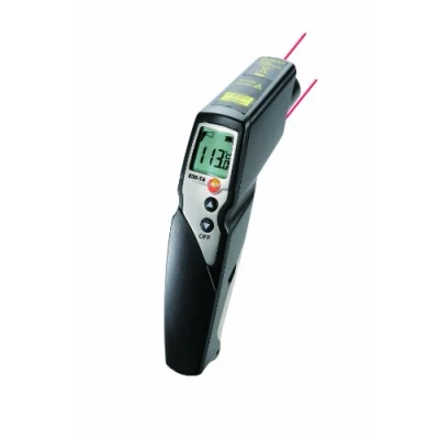 Image de Testo 0563 8314 830 T4 Set de 4 thermomètres infrarouge avec coque en cuir et pieds croix (0602 0393) Piles étalonnage