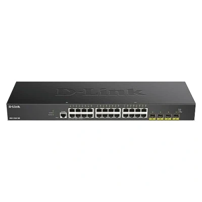 Image de D Link DGS 1250 28X Switch Smart+ 24 Port Gigabit + 4x 10G SFP+ Idéal pour Entreprise Administration et Réseaux Gérés