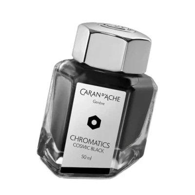 Image de Flacon d’encre Caran d&#039;Ache Cosmic Black 50ml Gravure gratuite