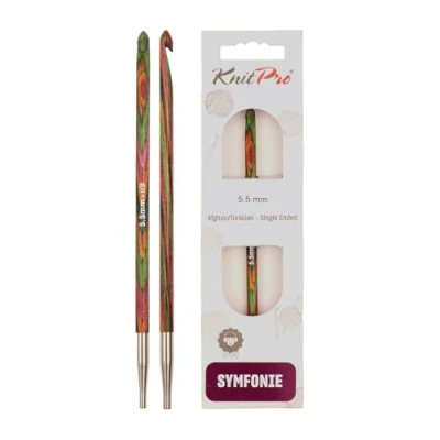 Image de KnitPro KP20748 Symphonie Crochet Tricot Simple Fin Bois Multicolore 47,5 x 1,3 5 cm
