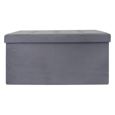 Image de THE HOME DECO FACTOR Coffre Banc Pliable Polyester 76, 50 x 37, cm