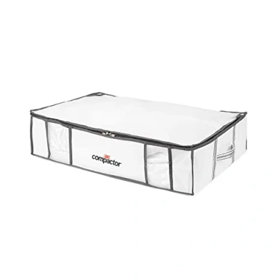 Image de Compactor Housse avec Sac sous vide Life L, coffre plat, rangement lit, dressing, boîte déménagement, compatible aspirateur et pompe à vide, compresse couettes, oreillers vêtements