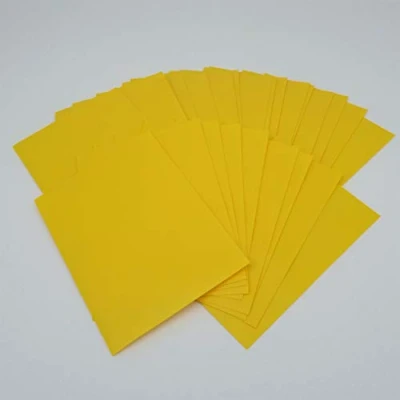 Image de docsmagic.de 100 Mat Yellow Card Sleeves Standard Size 66 x 91 Jaune Pochettes PKM MTG