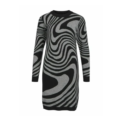 Image de Object JRAY L/S AOP NOOS Robe fourreau, Femme, Taille: XS, Black