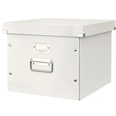 Image de Leitz Boîte de Rangement pour Dossiers Suspendus, A4, Click &amp; Store, 60460001 Blanc