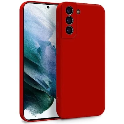 Image de MyGadget Coque pour Samsung Galaxy S21 Plus Case TPU Souple &amp; Soft avec Doublure Microfibre Cover Protection Extra Fine Légère Rouge