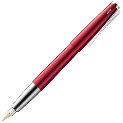 Image de Lamy studio pianored Stylo plume dans un élégant corps en métal or 14 ct., partiellement rhodinée taille de EF avec cartouche d&#039;encre bleue T 10