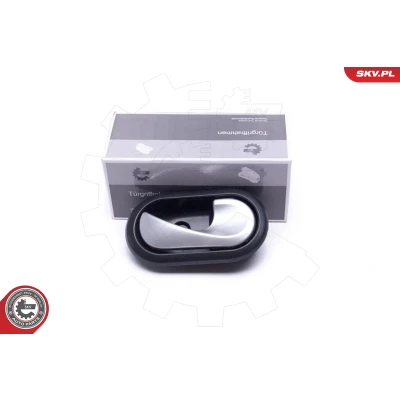 Image de ESEN SKV 96SKV814 Poignée De Porte arrière droite, avant droite noir chromé avec tirette à câble DACIA: Lodgy, Duster SUV, Sandero I