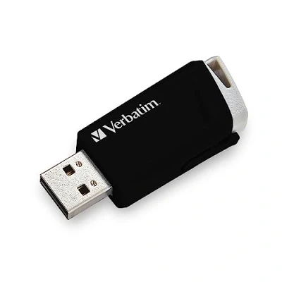 Image de VERBATIM clé USB Store &#039;n&#039; Click I 3.2 Gen 1 32Go avec Un système de Poussoir 3 Stockage Externe pour Ordinateur Portable et Plus jusqu&#039;à 5 Gbit/s Noir