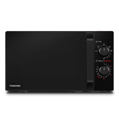 Image de Toshiba MW2 MG20P(BK) 3 en 1 Four Micro ondes Grill Combiné, 20 L, 5 Niveaux de Puissance Réglables, Minuteur, 800 W, 1000 Noir