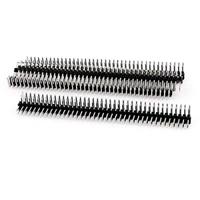 Image de 5 pièces double rangée 2 x 40 broches 2,0 mm à angle droit mâle Header IC Connecteurs, 0,37 &#039;&#039; de largeur, 3,15 longueur
