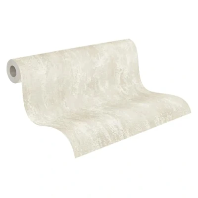 Image de A.S. Création Papier peint Béton Elements intissé 10,05m x 0,53m Beige Crème Or Fabriqué en Allemagne 326514 32651 4