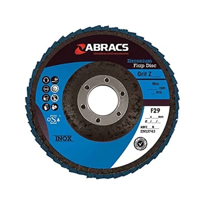 Image de Abracs ABFZ100B120 Disque à rabat en zircone 100 mm x 16 120 g