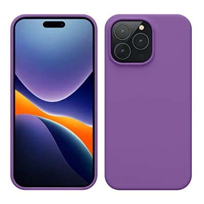 Image de kwmobile Housse Compatible avec Apple iPhone 14 Pro Max Coque de téléphone Fine Finition Douce Violet pâle