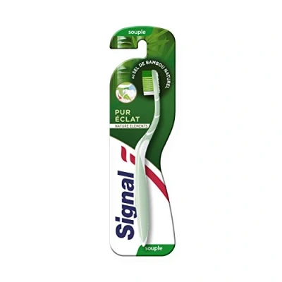 Image de Signal Nature Elements Brosse à Dents Pure Eclat Souple x1