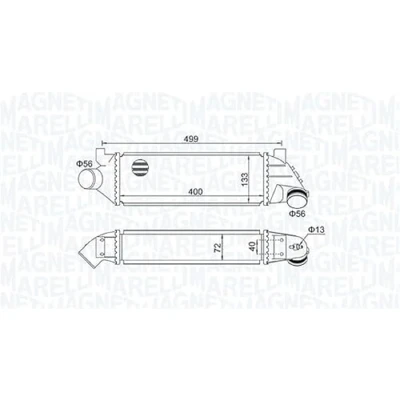 Image de MAGNETI MARELLI 351319204940 Intercooler FORD: Transit Mk5 Minibus, Van, Camion plate forme/Châssis