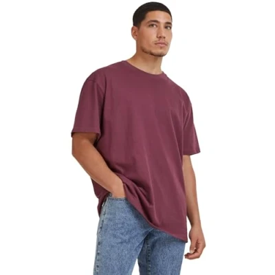 Image de Urban Classics Heavy Oversized Tshirt basique, Homme, Taille: 3XL, Cherry