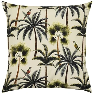 Image de Evans Lichfield Palms Polyester extérieur Coussin rempli, forêt, 43 x 43cm