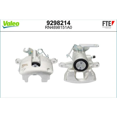 Image de FTE 9298214 Étrier de frein gris Fonte Essieu arrière gauche sans fixation FORD: Transit Mk6 Van, Minibus, Tourneo