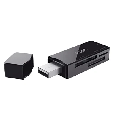 Image de Trust NANGA lecteur de carte mémoire USB 3.2 Gen 1 (3.1 1) Type A Noir Neuf