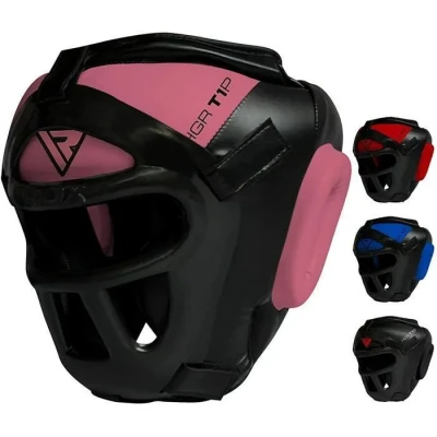 Image de RDX Casque De Boxe MMA Grille Protection Tête Muay Thai Entraînement Arts Martiaux , Rouge/Noir, X Large