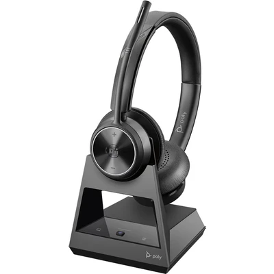 Image de POLY SAVI 7300 Casque Sans fil À la main Bureau/Centre d&#039;appels Noir Neuf