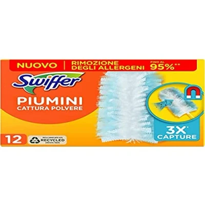Image de Swiffer Duster Doudoune Anti poussière 12 couettes Attrape et la saleté Atteint Les endroits Plus Difficiles de Maison Jusqu&#039;à 95% d&#039;allergènes en Moins