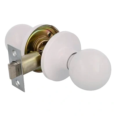 Image de Amig Poignée de Porte en Laiton Blanc Step Confort d&#039;Utilisation Robuste et Élégant Pour Portes Bois 35 45 mm, Bleu, Standard, Métal