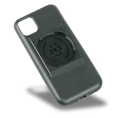 Image de SKS GERMANY COMPIT Cover pour iPhone XR/11 Étui téléphone Portable avec Dispositif de Fixation (Compatible Le système COMPIT, en Plastique bi composant résistant, Toucher agréable), Noir
