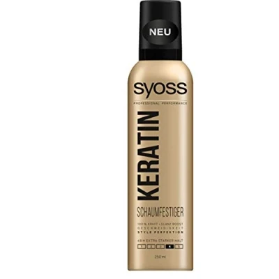 Image de Syoss Professional Performance Lot de 3 mousses coiffantes à la kératine x 250 ml