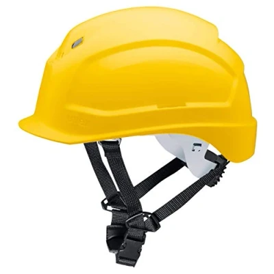 Image de Casque de Protection uvex pheos S KR Sécurité avec Mentonnière Travail Chantier Visière Courte et Encoches Latérales Euroslot pour Coquilles Anti Bruit