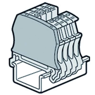 Image de 037550 Legrand Cloison terminale pour bloc de jonction à vis Viking 3 1 entrée/1 sortie