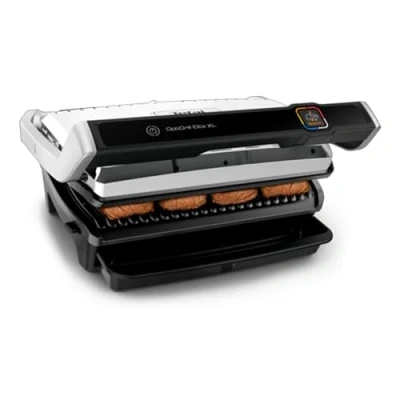 Image de Tefal OptiGrill Elite XL Grill électrique, Cuisson auto Guide intuitif, 16 programmes, Aliments congelés, Viande marquée, Mode manuel, Compatible lave vaisselle, Livret de recettes GC760D12